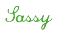 Rendering "Sassy" using Commercial Script
