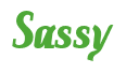Rendering "Sassy" using Color Bar