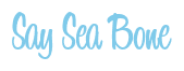 Rendering "Say Sea Bone" using Bean Sprout
