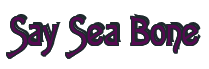 Rendering "Say Sea Bone" using Agatha