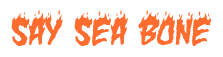 Rendering "Say Sea Bone" using Charred BBQ