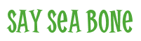 Rendering "Say Sea Bone" using Cooper Latin