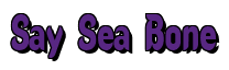 Rendering "Say Sea Bone" using Callimarker