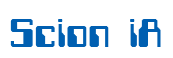 Rendering "Scion iA" using Computer Font