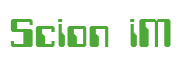 Rendering "Scion iM" using Computer Font