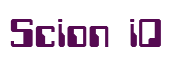 Rendering "Scion iQ" using Computer Font