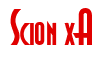 Rendering "Scion xA" using Asia