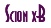 Rendering "Scion xB" using Asia