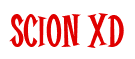Rendering "Scion xD" using Cooper Latin