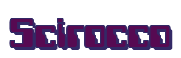Rendering "Scirocco" using Computer Font