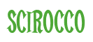 Rendering "Scirocco" using Cooper Latin