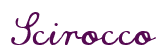 Rendering "Scirocco" using Commercial Script