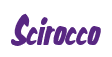 Rendering "Scirocco" using Big Nib