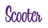 Rendering "Scooter" using Bean Sprout
