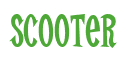 Rendering "Scooter" using Cooper Latin