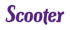 Rendering "Scooter" using Color Bar