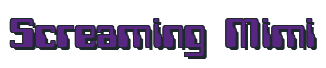 Rendering "Screaming Mimi" using Computer Font