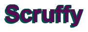 Rendering "Scruffy" using Arial Bold