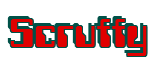 Rendering "Scruffy" using Computer Font