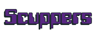 Rendering "Scuppers" using Computer Font