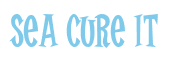 Rendering "Sea Cure It" using Cooper Latin
