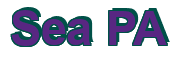 Rendering "Sea PA" using Arial Bold