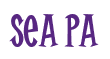 Rendering "Sea PA" using Cooper Latin