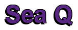 Rendering "Sea Q" using Arial Bold