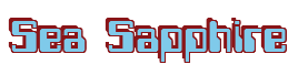Rendering "Sea Sapphire" using Computer Font