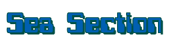 Rendering "Sea Section" using Computer Font