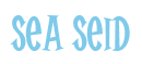 Rendering "Sea Seid" using Cooper Latin