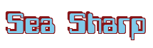 Rendering "Sea Sharp" using Computer Font