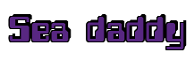 Rendering "Sea daddy" using Computer Font