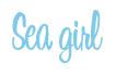 Rendering "Sea girl" using Bean Sprout