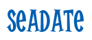 Rendering "SeaDate" using Cooper Latin