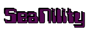 Rendering "SeaNility" using Computer Font