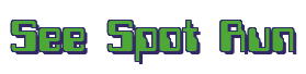 Rendering "See Spot Run" using Computer Font