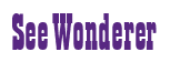 Rendering "See Wonderer" using Bill Board
