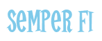 Rendering "Semper Fi" using Cooper Latin