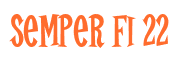 Rendering "Semper Fi 22" using Cooper Latin