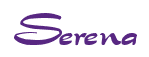 Rendering "Serena" using Dragon Wish