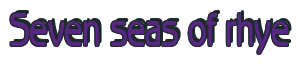 Rendering "Seven seas of rhye" using Beagle