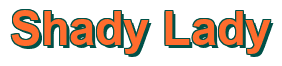 Rendering "Shady Lady" using Arial Bold