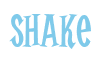 Rendering "Shake" using Cooper Latin