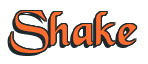 Rendering "Shake" using Black Chancery