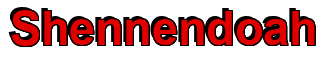Rendering "Shennendoah" using Arial Bold