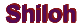 Rendering "Shiloh" using Arial Bold