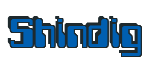Rendering "Shindig" using Computer Font