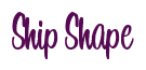 Rendering "Ship Shape" using Bean Sprout