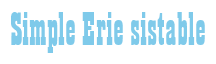 Rendering "Simple Erie sistable" using Bill Board